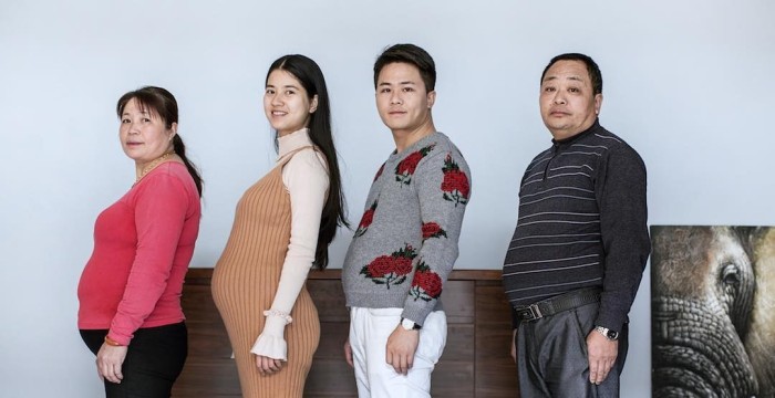 Irreconocibles: familia china que se propuso bajar de peso logró radical resultado