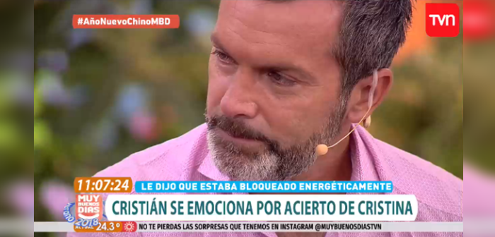 Cristián Sánchez se quiebra en cámara tras revelar situación que lo acongoja cada día