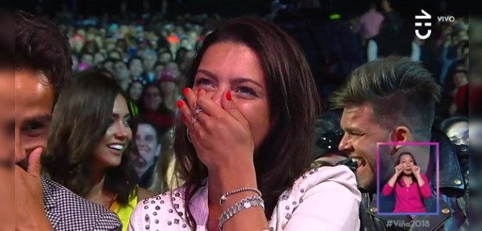 Osado gesto de Daniela Aránguiz en rutina de Jenny Cavallo es el nuevo meme festivalero