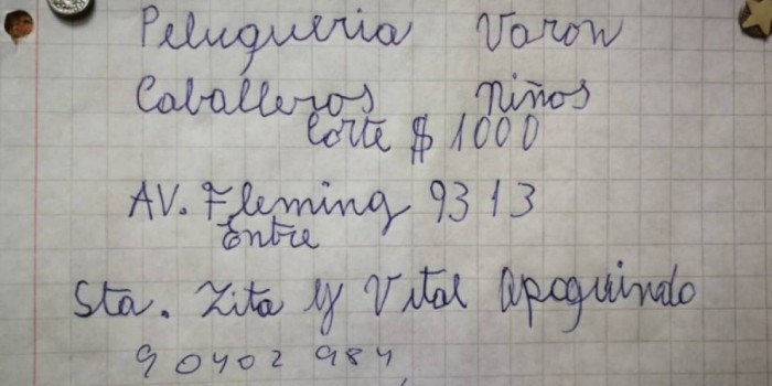 Abuelito peluquero que se hizo viral por humilde cartel recibió hermosa sorpresa