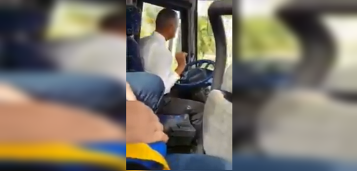 La particular (y elegante) forma de conducir de un chofer que saca carcajadas en redes