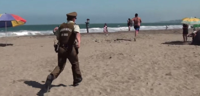 El heroico actuar de carabinero: rescató a bañista que se ahogaba en playa de Antofagasta