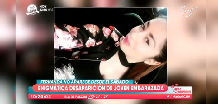 Conmoción por desaparición de joven en Conchalí: tiene 7 meses de embarazo