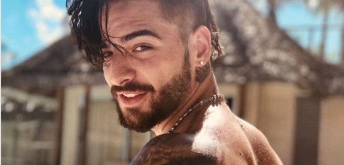 Marc Anthony 'besó' en la boca a Maluma y la novia del colombiano no lo dejó pasar