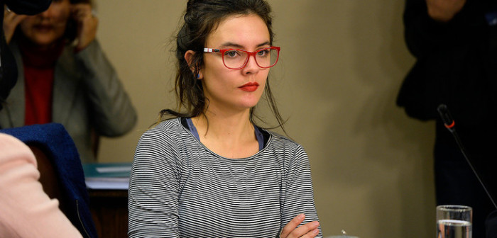 Ropa prestada: vocalista de Moral Distraída lució polera de Camila Vallejo en Lollapalooza