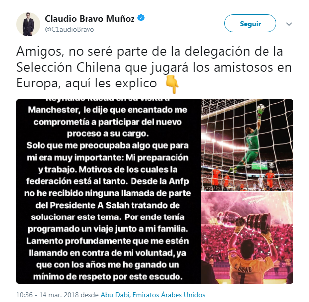 Claudio Bravo | Twitter