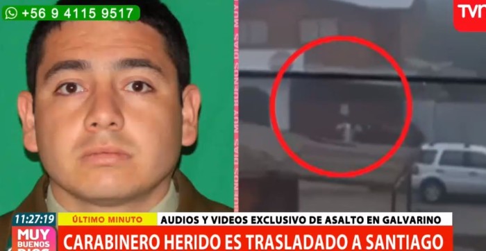 El desgarrador audio de carabinero baleado durante asalto en Caja Los Héroes de Galvarino