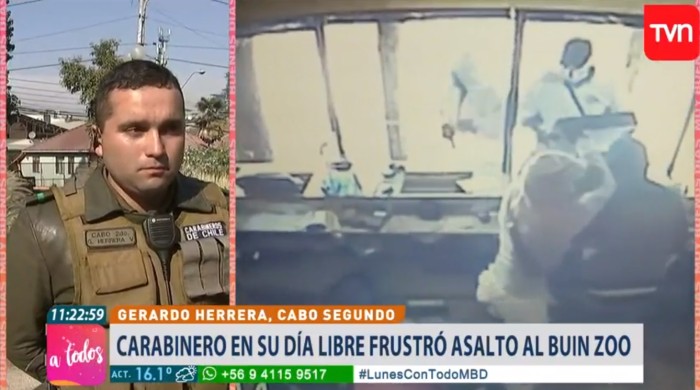 La valiente hazaña de carabinero que se enfrentó a 10 asaltantes en Buin Zoo