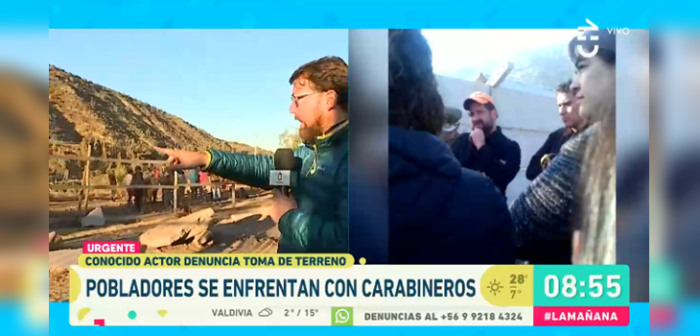Marcial Tagle se ve involucrado en conflicto por toma de terreno que afecta a su padre