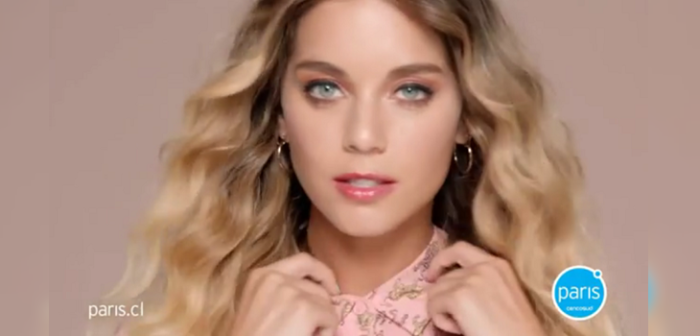 ¿Quién es la modelo que aparece junto a Tonka, Javiera y Mayte en el comercial de Paris?