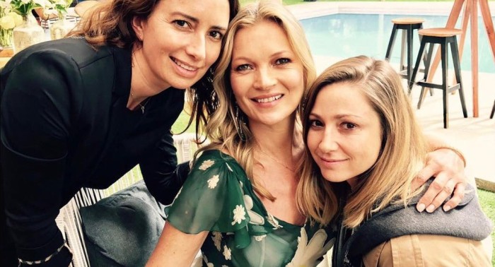 Alejandra del Sante maquilló y llevó a pasear a Kate Moss por Santiago