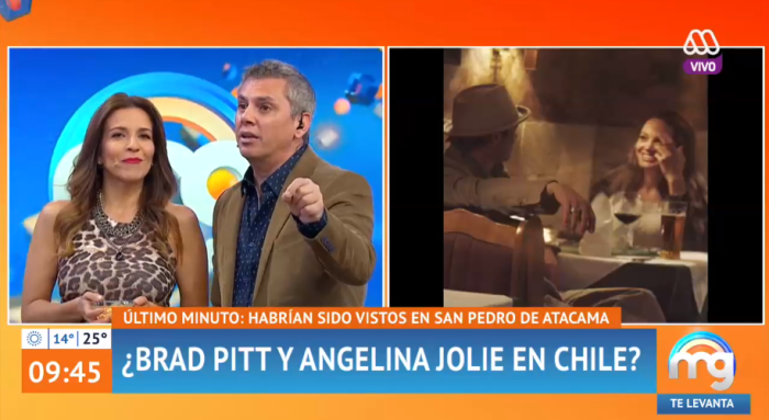 Tremendo fail de Mucho Gusto tras contar que Brad Pitt y Angelina Jolie estarían en Chile