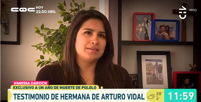 El sentido testimonio de hermana de Vidal a un año de la trágica muerte de su pololo
