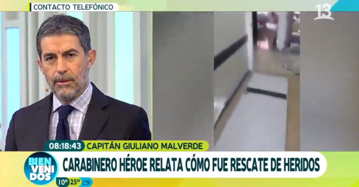 El emotivo relato de carabinero que salvó a 40 personas tras explosión en Sanatorio Alemán