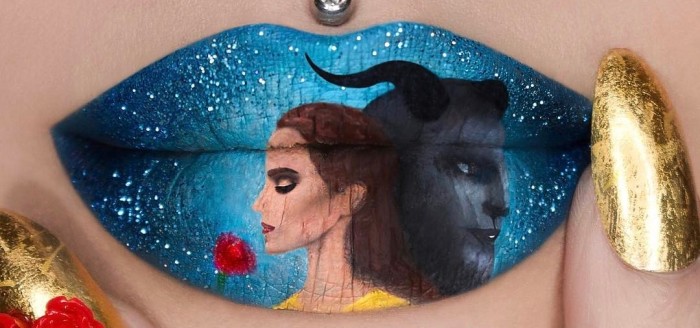 Artista de maquillaje es sensación en redes por recrear películas de Disney en sus labios
