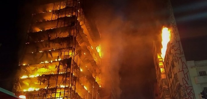 Tragedia en Brasil: edificio de 24 pisos se derrumbó en Sao Paulo al colapsar por incendio