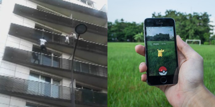 Padre de niño rescatado de un edificio en París lo dejó solo por estar jugando Pokémon Go