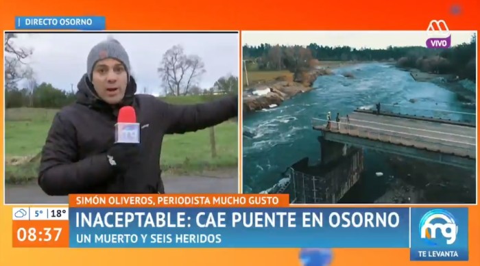 Equipo de Mucho Gusto sufrió desafortunado percance durante despacho: les sacaron un parte