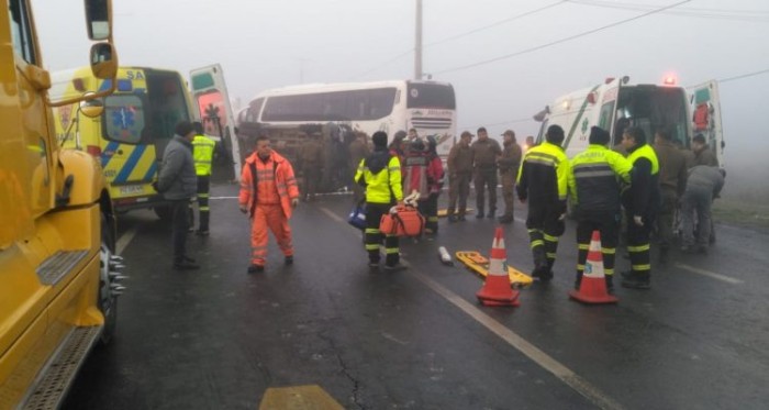 Colisión de 18 vehículos dejó víctima fatal en Lautaro: se bajó de su auto para ayudar