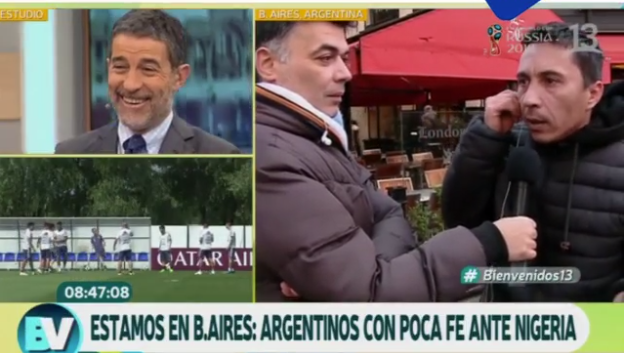 Hincha argentino desató risas en 'Bienvenidos': 