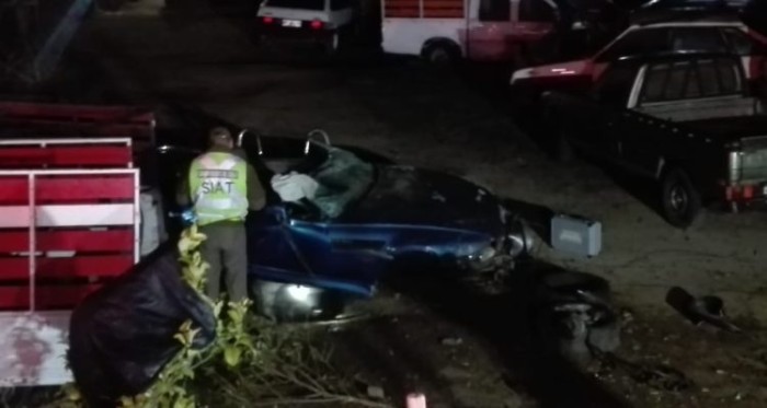 Dos muertos tras accidente en Ruta 68: vehículo iba a más de 160 km/h y quedó destrozado