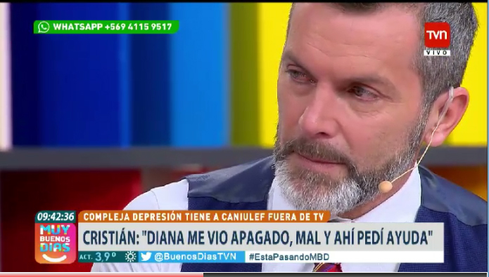 Cristián Sánchez se emocionó al recordar en matinal que sufrió depresión: Diana lo ayudó