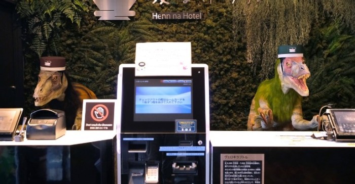 Solo ocurre en Japón: el hotel de Tokio donde los recepcionistas son robots dinosaurios