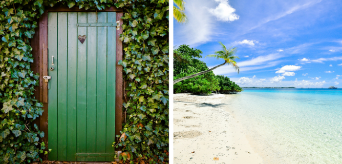 ¿Puerta o playa? La ilusión óptica que causa furor y que te hará cuestionar tus sentidos