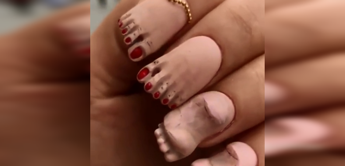 ¿Uñas de pies? Sí, es el nuevo diseño viral que podría convertirse en tu peor pesadilla