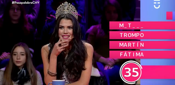 Ante duda de televidentes: Miss Universo Chile reveló por qué fue con corona a Pasapalabra