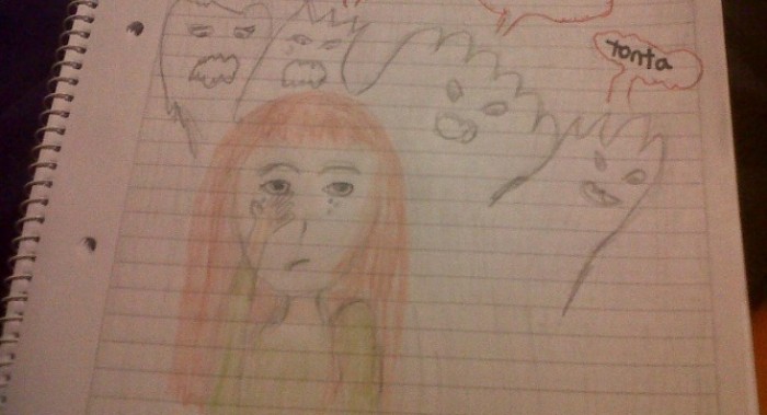 Joven compartió estremecedores dibujos de su infancia en los que plasmó abusos de su padre