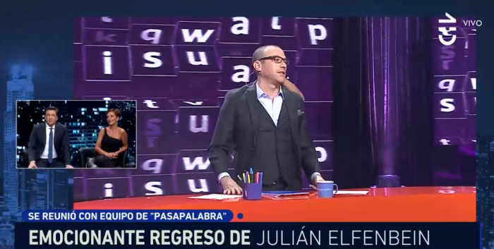 Ovacionado: el emocionante momento en que Julián regresó al estudio de 'Pasapalabra'