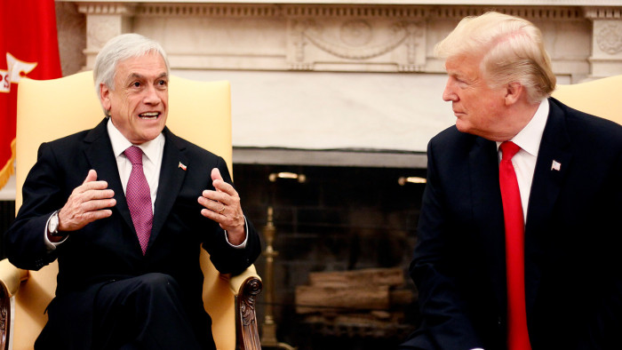Piñera intentó sorprender a Trump con curiosa analogía pero fue víctima de memes