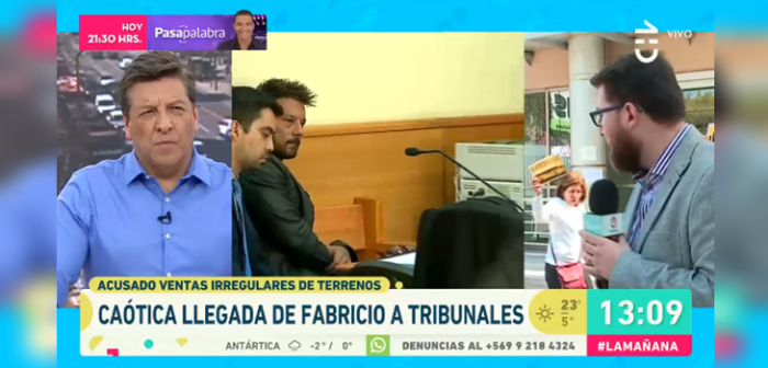 Notero de 'La Mañana' vivió incómodo momento por manifestantes que irrumpieron transmisión