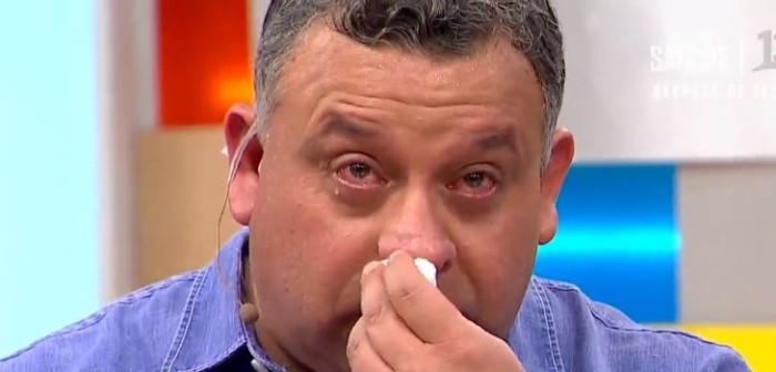 Se quebró: Willy Sabor terminó llorando en 'Bienvenidos' por especial apoyo de su esposa