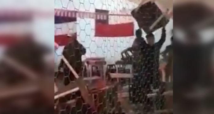 Violenta pelea en ramada de Talca tuvo como protagonistas sillas y mesas voladoras