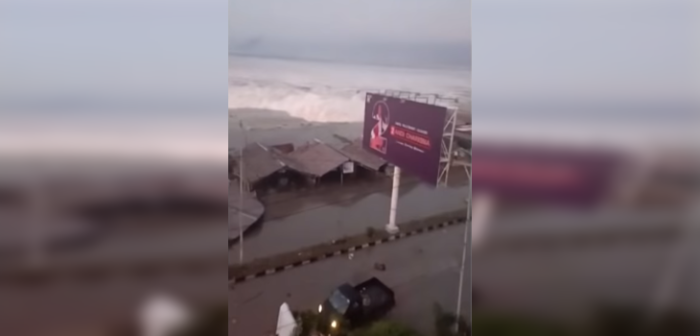 Habitantes de Indonesia captaron momento en que tsunami ataca la costa tras terremoto