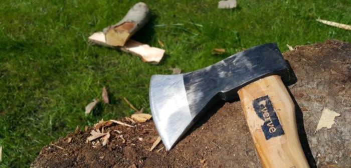 Hombre destruyó a hachazos caseta de seguridad y mordió a carabinero: fue detenido