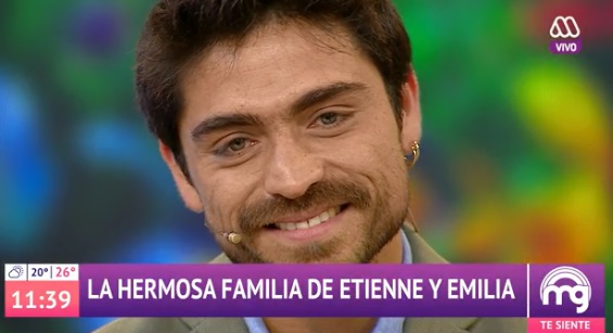 Etienne Bobenrieth habló de las tres mujeres que lo hacen feliz y emocionó en Mucho Gusto