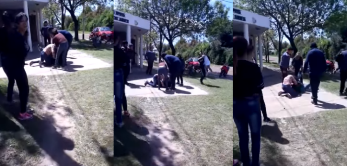 Registran brutal pelea de apoderadas en jardín infantil: discutieron antes por Facebook