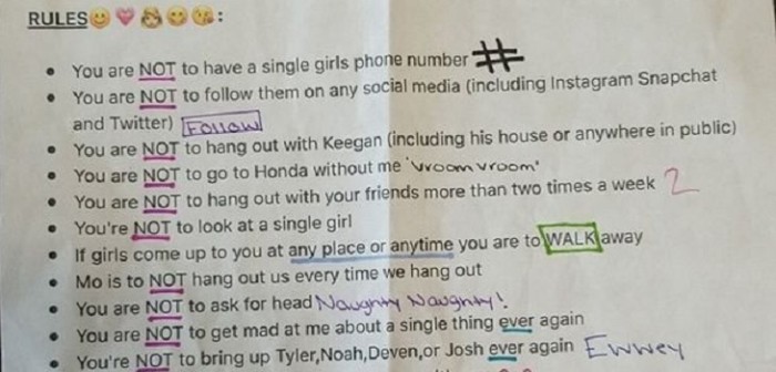 Mujer le prohibió 22 cosas a su novio: él perdió las reglas y hoy son un comentado viral