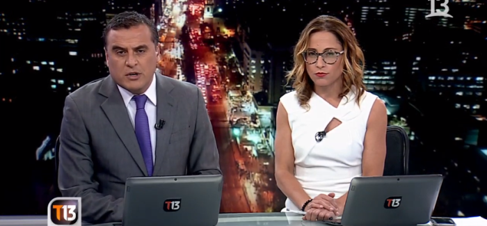 Conductores de Teletrece leyeron en vivo comunicado tras polémica por reportaje de Liceo 1