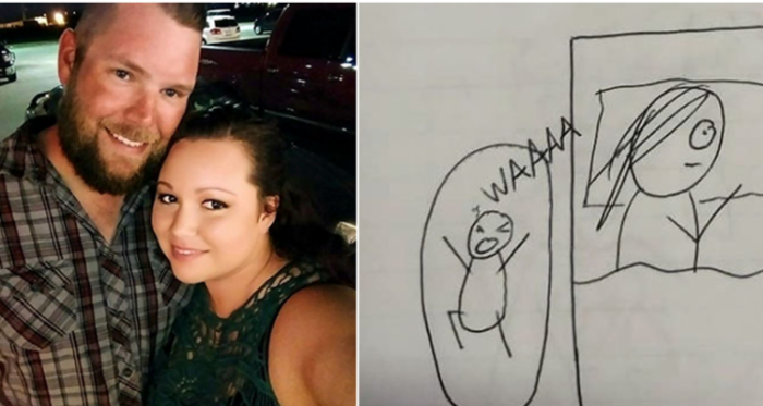 Mujer le explicó lo cansada que estaba a su marido con sencillos dibujos: se volvió viral
