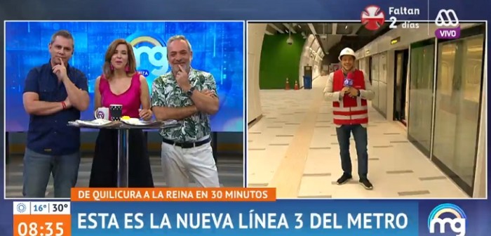 Periodista de 'Mucho Gusto' vivió incómodo chascarro en el Metro: se cortó la transmisión