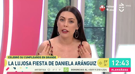 Daniela Aránguiz lució en 'La Mañana' exclusivos regalos que recibió en su cumpleaños