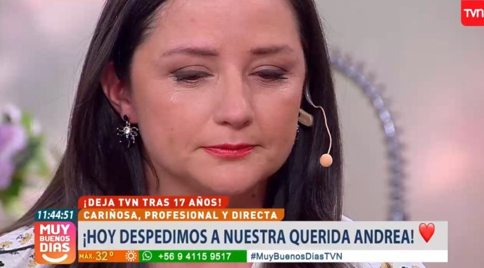 Andrea Arístegui se despidió entre lágrimas en matinal de TVN: 