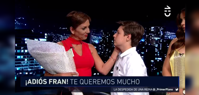 Hijo de Fran García-Huidobro la sorprendió en su despedida de Primer Plano: 