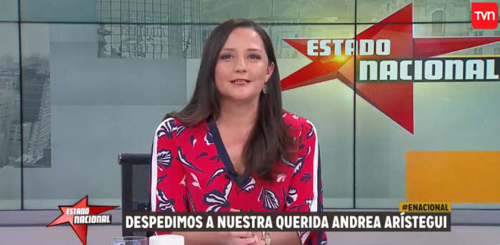 Andrea Arístegui se despidió de TVN en 'Estado Nacional' y con potente llamado a las autoridades