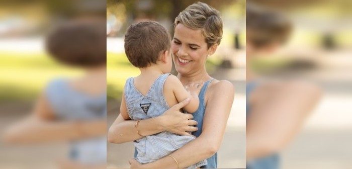Javiera Suárez compartió imagen que desató críticas: aseguran que su hijo corrió peligro
