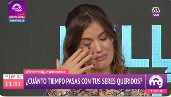 Millaray Viera se emocionó en Mucho Gusto al ver el poco tiempo que pasa con su madre